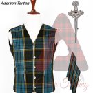 Highland Scottish Kilt Vest Anderson Tartan Waistcoat kilt Waistcoat Kilt Flashes & kilt Pin Highland Scottish Kilt Vest Anderson Tartan Waistcoat kilt Waistcoat Kilt Flashes & kilt Pin