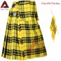 Scottish Handmade Traditional 8 Yard Kilt Macleod of Lewis Tartan Kilt For Men's Free Flashes