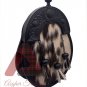 Scottish Kilt SPORRAN Full Dress Sporran Black Finish Cow Fur with Chain Strap