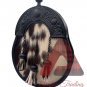 Scottish Kilt SPORRAN Full Dress Sporran Black Finish Cow Fur with Chain Strap