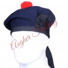 Military Bonnet Beret Balmoral Army Cap Scotts Hat Navy Blue Tam O Shanter Hat Military Bonnet Beret Balmoral Army Cap Scotts Hat Navy Blue Tam O Shanter Hat