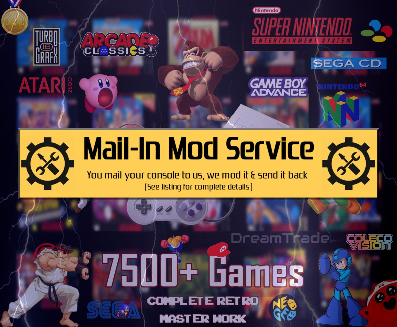 Super Nintendo Classic Mail-In Mod Service - 7.5K Edition
