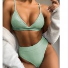 Push Up Swimsuit Female Patchwork Bikini Set High Waist