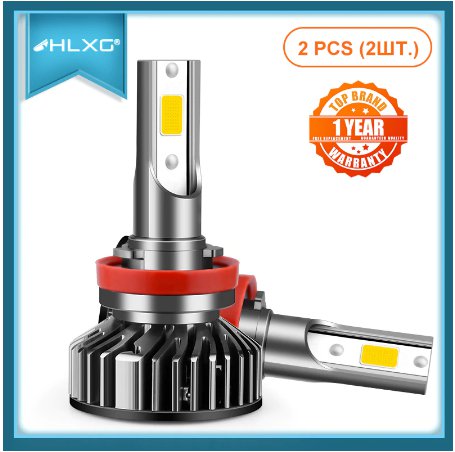 HLXG 2pcs H7 H4 LED Auto Lamps Bulbs 90W 12V Car Lights