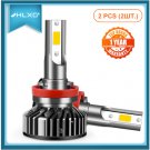 HLXG 2pcs H7 H4 LED Auto Lamps Bulbs 90W 12V Car Lights