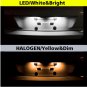 hlxg 2Pcs 18SMD LED Car License Plate Light 12V White Number Plate Lamps
