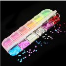 Fluorescence Butterfly Heart Fruits Various Shapes Nail Art Glitter Flakes