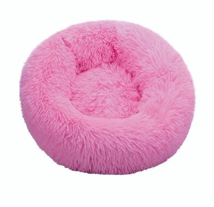 Round Cat Bed House Soft Long Plush