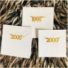Stainless Steel Birth Year Anklets Gold