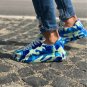 BLUE CAMOUFLAGE WHITE SNEAKERS