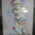 LARGE FRAMED CLOWN PICTURE BY LEIGHTON-JONES LOCAL PICK UP ONLY NO SHIPPING