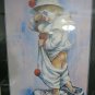 LARGE FRAMED CLOWN PICTURE BY LEIGHTON-JONES LOCAL PICK UP ONLY NO SHIPPING