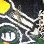 VERY GOOD COND BLACK/WHITE "INS" CLASSICAL STYLE WOMAN'S PURSE FREE SHIPPING
