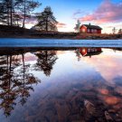 Lonely house by the water