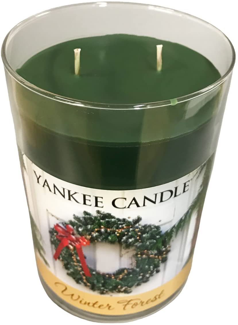Yankee Candle Winter Forest Double Wick Holiday Candle Glass Vessel 22 oz