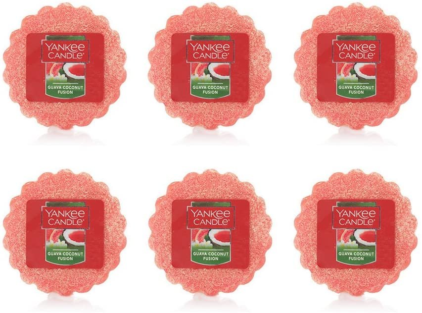 Yankee Candle Lot of 6 Guava Coconut Fusion Tarts Wax Melts