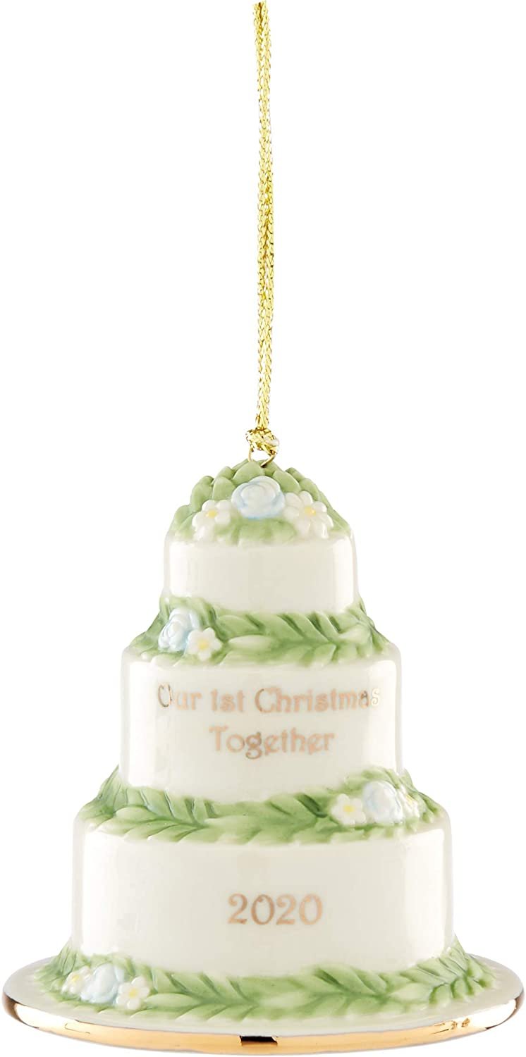 Lenox 2020 Our First Christmas Together Cake Ornament