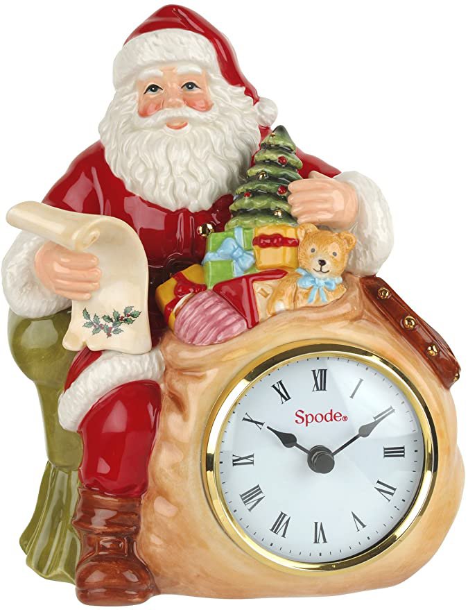 Spode Christmas Tree (8in) Santa Clock