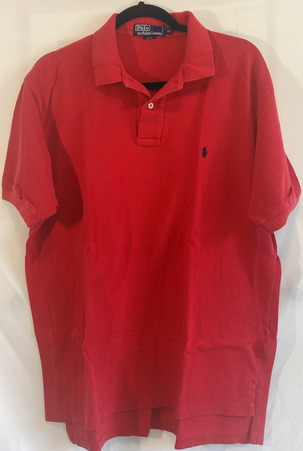 Men's Polo Ralph Lauren Size XL Red Short Sleeve Polo Shirt