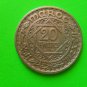 20 FRANCS MOROCCO MOHAMMED (1927-1961) 1352 H  -VERY RARE-.