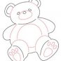 6 die cut teddy bears