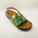 leaf motif sandal