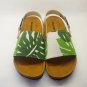leaf motif sandal