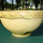 Antique Yellow Ware Green Cream Large Mixing Bowl 12"