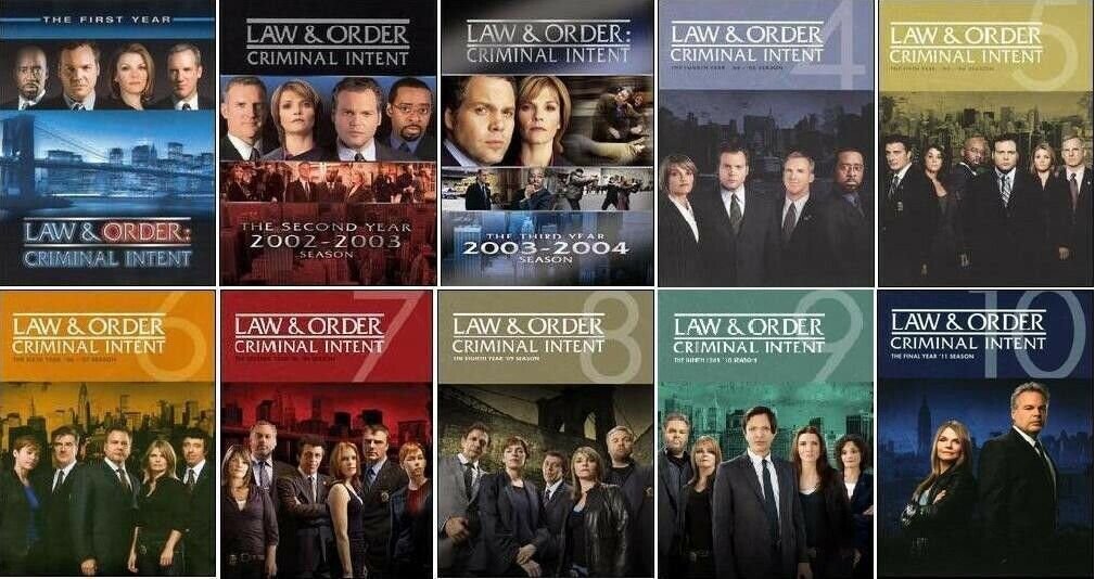Law And Order Criminal Intent Complete Series Seasons 1-10 1 2 3 4 5 6 7 8 9 10 DVD