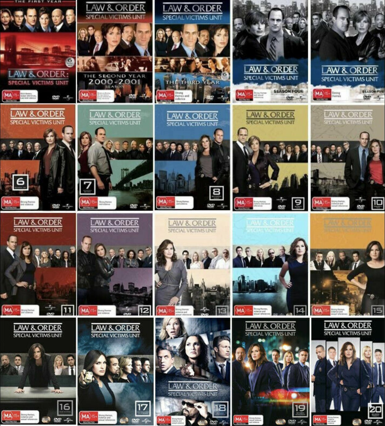 Law And Order SVU Complete Series Seasons 1-20 DVD