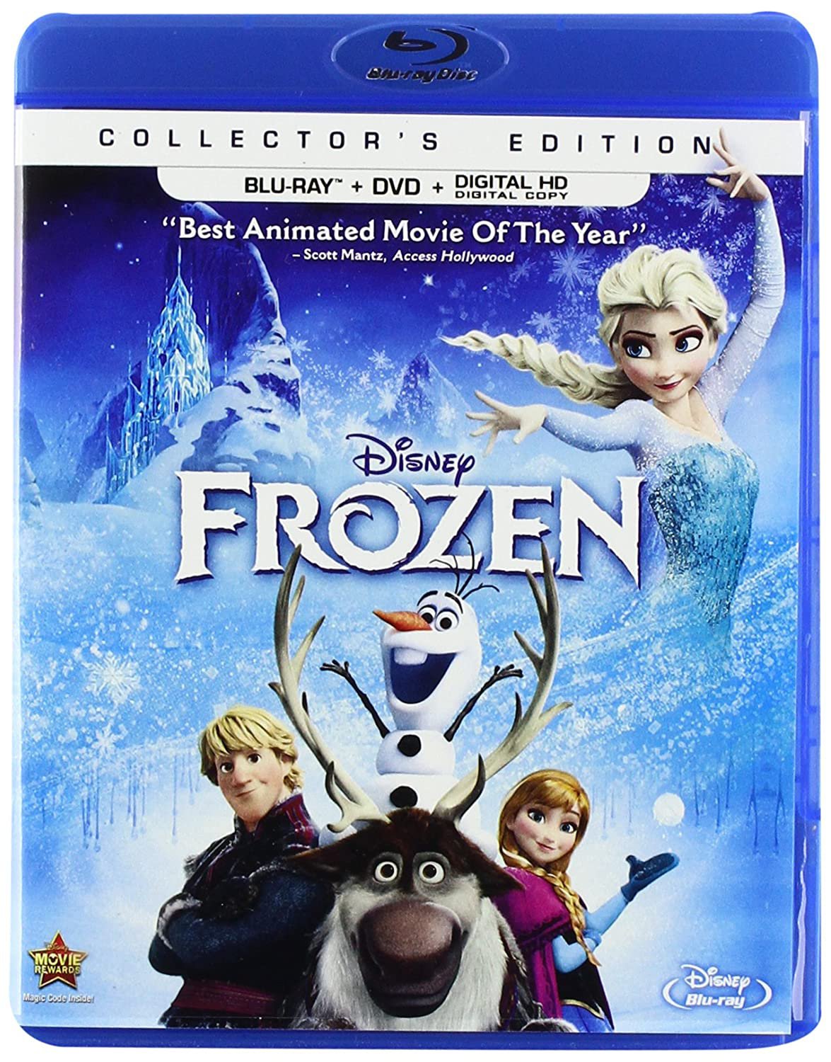Frozen (Blu-ray Disc, 2014, 2-Disc Set, Collector's Edition)