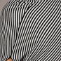 Medium Freeway Black & White Striped Asymmetrical Top