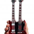 Axe Heaven Gibson SG EDS-1275 Doubleneck Cherry Mini Guitar Collectible
