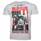 Beatles American Tour 1964 Gray T-Shirt - Small