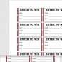 ENTER TO WIN Raffle Tickets Red Stub Black Letters | Downloadable PDF | Printable Tickets | Lotto