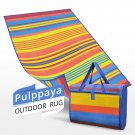 Pulppaya Outdoor Rug with Strap, Beach Mat, Picnic Mat - Lightweight & Durable