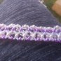 Purple chevron bracelet