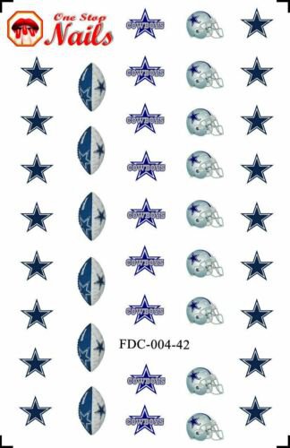 Dallas Cowboys Football Assorted Nail Decals Stickers Waterslide