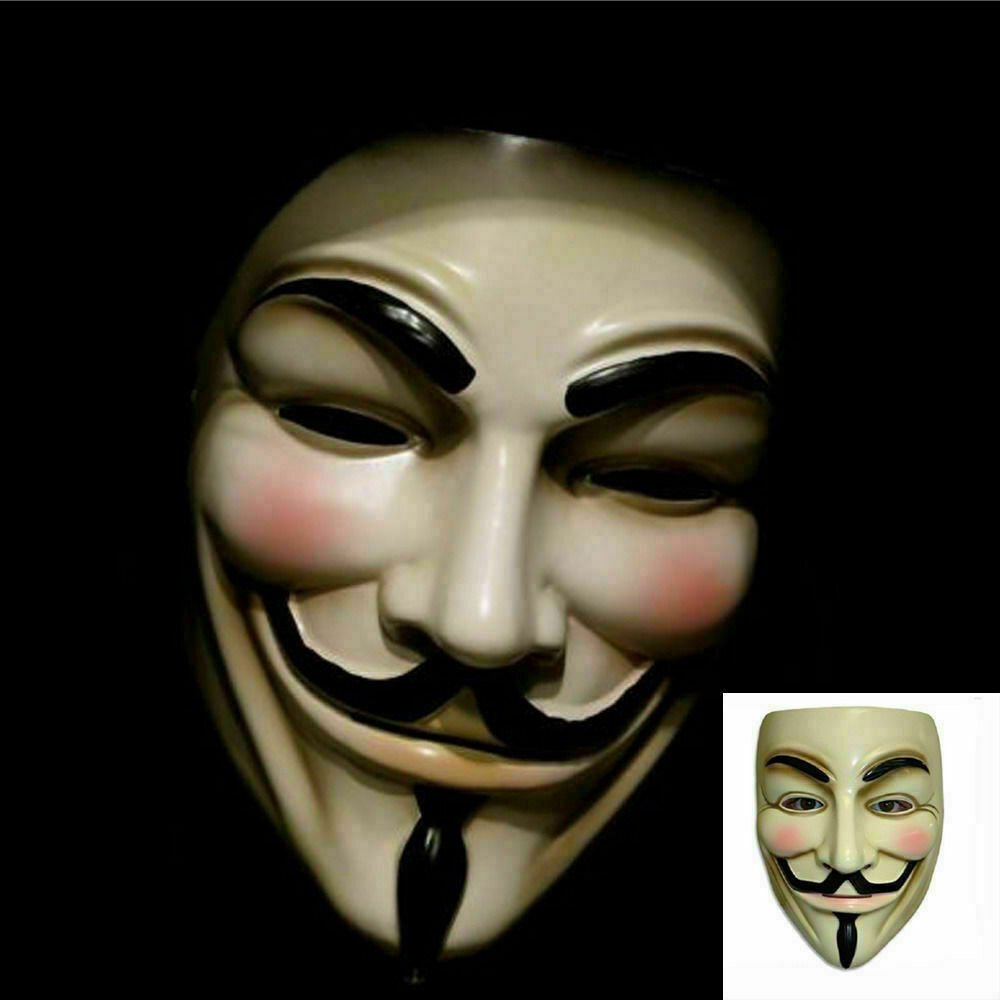 V For Vendetta Hacker Mask Project Zorgo Halloween Cosplay Party 