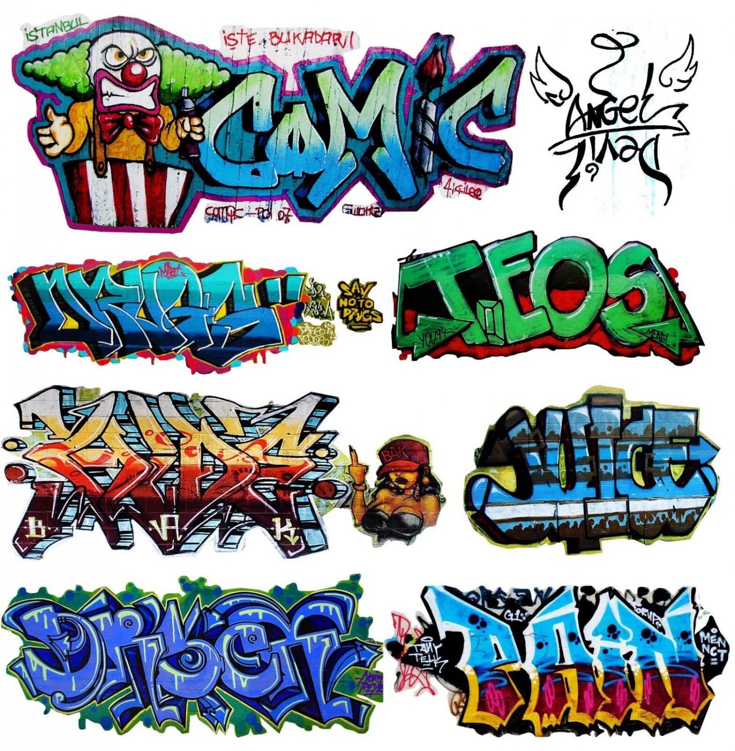 O Scale Custom Graffiti Decals 24 Weather Your Box Cars, Gondolas
