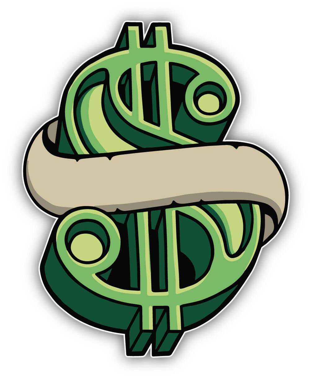 Dollar Money Vinyl Sticker Decal