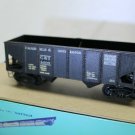 CAMBRIA & INDIANA 2 BAY OPEN HOPPER KNUCKLE CPLRS,NO LOAD,STEAM ERA,METAL CAR