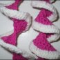 raspberries & cream spiral scarf