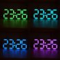 CFun Large Inch Rainbow Color Digital Tube DS3231 Clock DIY kit with customizable colors