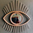 One Eye Natural Rattan Mirror Frame | FREE Shipping