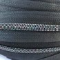 BLACK Oil Slick #5 Nylon Zipper Tape By the Yard