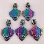 OIL SLICK P-Wise Clown #5 Nylon Zipper Pull - 5 Pack