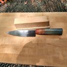 6" Utility Chef's Knife, 80CrV2 High Carbon Steel, Dyed Maple Handle