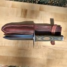 Flat Back 5.5" Dagger, High Carbon Steel, Camo Micarta Handle