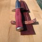 Flat Back 5" Dagger, High Carbon Steel, Purpleheart Wood Handle